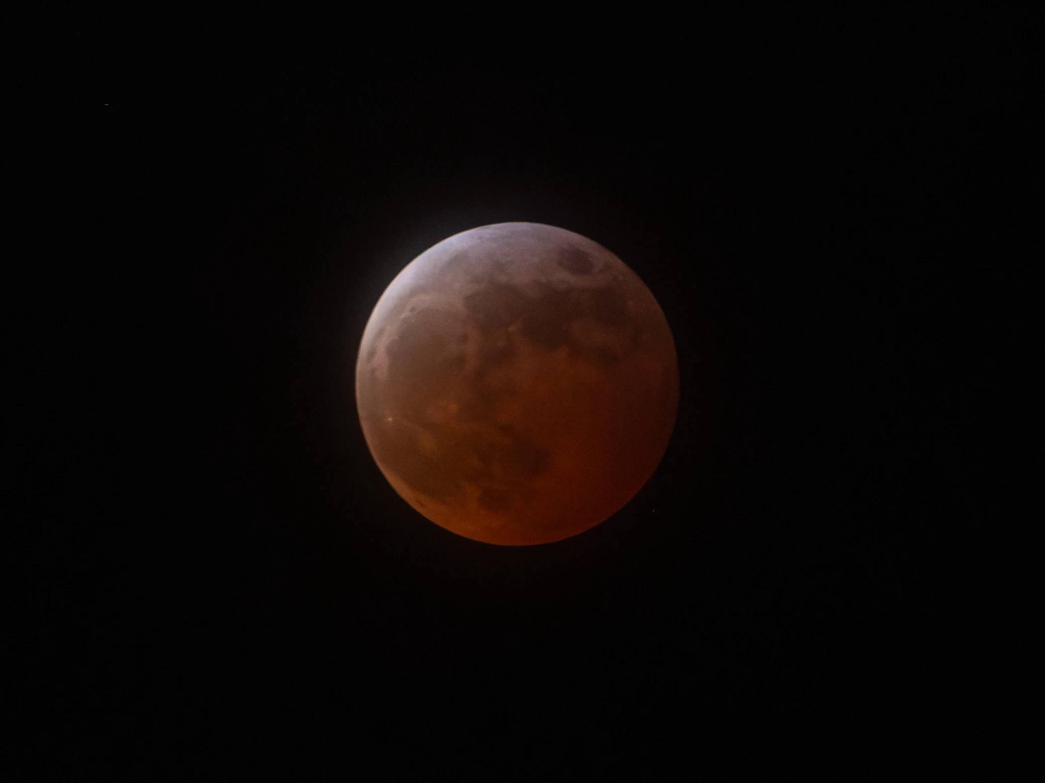 Blood moon lunar eclipse